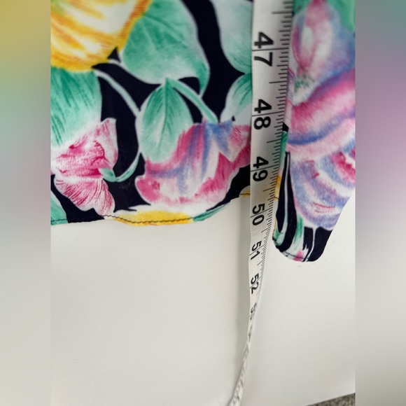 Rare 80s Vintage Christian Dior Floral Maxi Slip Designer Dress - Picture 7 of 7